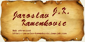 Jaroslav Kamenković vizit kartica